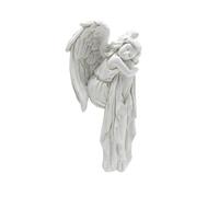 Estatua angélica de resina hecha a mano para ventana y puerta, adorno para decoración del hogar y compras, 1 unidad