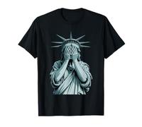 Estatua avergonzada de la Libertad cubriendo su Rostro Llorando Igualdad Camiseta
