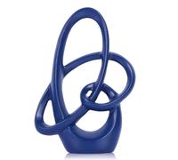 Estatua Azul Decorativa - Escultura Moderna para Hogar, Arte Abstracto en Resina, Centro de Mesa Azul para Sala de Estar, Dormitorio, Baño, Oficina, Estantería, Chimenea - Boda, Mesa de Café, Comedor