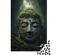 Estatua Bosque Puzzle de 1000 Piezas Puzzle para Adultos Papel Juego de Sombras Puzzle para Toda la Familia Decoración Regalo 38x26cm/1000pcs