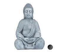Estatua buda Figura decorativa Escultura de cerámica 4 kg 50 cm Buda meditando