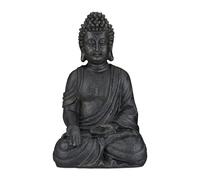 Estatua buda Figura decorativa Escultura zen Adorno budista 1,2 kg Polirresina