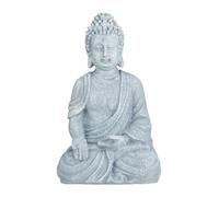 Estatua buda Figura decorativa Escultura zen Adorno budista 1,2 kg Polirresina