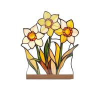 Estatua católica acrílica de pie para altares de escritorio, diseño estable sin necesidad de apoyo adicional, perfecta para áreas compactas en la oficina o la escuela