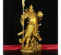 Estatua China De Cobre Puro De Guan Gong, Dios De La Riqueza, Para Decoración Del Hogar Y La Oficina. Estatua De Guan Yu, Dios De La Riqueza. Los Mejores Regalos De Decoración. Número 8. 41*18*62 Cm,
