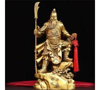 Estatua China De Cobre Puro De Guan Gong, Dios De La Riqueza Según El Feng Shui, Decoración Para El Hogar Y La Oficina. Estatua De Guan Yu, Dios De La Riqueza. Los Mejores Regalos De Decoración. Núme