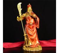 Estatua China De Cobre Puro De Guan Gong, Dios De La Riqueza Según El Feng Shui, Decoración Para El Hogar Y La Oficina. Estatua De Guan Yu, Dios De La Riqueza. Los Mejores Regalos De Decoración. Núme