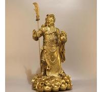 Estatua China De Cobre Puro De Guan Gong, Dios De La Riqueza Según El Feng Shui, Decoración Para El Hogar Y La Oficina. Estatua De Guan Yu, Dios De La Riqueza. Los Mejores Regalos De Decoración. Núme