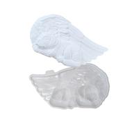 Estatua conmemorativa de perro angelical de moda, accesorio de silicona para decoración de jardín o césped