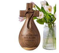 Estatua cristiana genérica de madera, arte católico - Figura religiosa de madera artesanal | para oficina, biblioteca, devoción diaria, fiestas en casa y sala de estar