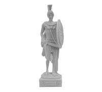 Estatua de Alejandro Magno - Rey macedonio Escultura de pie de mármol fundido de 9.4 pulgadas hecha a mano griego clásico histórico decorativo coleccionable