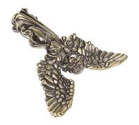 Estatua de Ángel de Latón Dorado, Mini Figura Artesanal para Estanterías