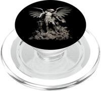 Estatua de ángel de San Miguel Arcángel PopSockets PopGrip para MagSafe