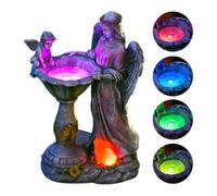 Estatua de ángel - Escultura ornamental iluminada, figura de hada decoración al aire libre, once come sexo pieza decorativa de altura, estatua de arte de árbol resistente a la intemperie | Para balcón