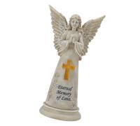 Estatua de ángel para jardín, decoración solar de ángeles para patio, patios al aire libre, inauguraciones de casa, regalo de ángulos de oración, figuras de ángel para jardín, estatua solar de ángel