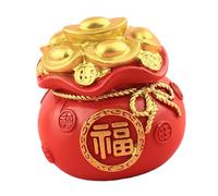 Estatua de árbol de dinero de resina, bolsa de bendición, esculturas decorativas, adorno Fengshui para oficinas, hogar, escritorio, decoración Fengshui