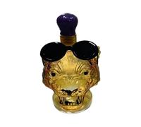 Estatua De Arte De Vidrio De Leopardo - Decantador De Whisky | Decoración De Bar Inspirado En Animales | Elegante Brandy Tequila Vodka Bourbon Bottle | Accesorio De Estantería Para Salón Restauran