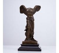Estatua de Bronce de la Victoria Alada de Samotracia: Escultura de Diosa Griega de 28 cm fundida a la Cera perdida. Réplica de Calidad de Museo de Este Antiguo Triunfo. Ideal para el hogar, la oficin