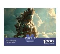 Estatua de Buda 1000 Puzzle Adulto Rompecabezas Divertidos De Animales para Hombres Y Mujeres Sagrado Juguete De Desafío Educativo para Adultos Y Niños Mayores70x50cm/1000pcs