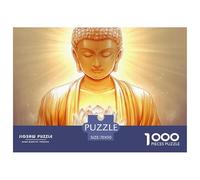 Estatua de Buda 1000 Puzzle Adulto Rompecabezas Divertidos De Animales para Hombres Y Mujeres Sagrado Juguete De Desafío Educativo para Adultos Y Niños Mayores70x50cm/1000pcs
