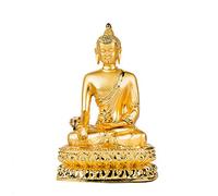 Estatua de Buda de la Medicina Estatuilla de 5.0 in de Oro Budista estatuilla Escultura Budismo decoración Adornos Tres Tesoros Buda Moderno artículos de decoración del hogar Accesorios