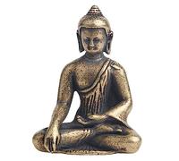 Estatua de Buda, Decoración de mesa de Shakyamuni de latón macizo for el hogar y la oficina, bolsillo 1 pieza