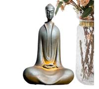Estatua de Buda en reposo, estatua de Buda al aire libre - Figuras de Buda talladas en meditación zen Esculturas de Buda,Ornamento de oficina ídolo de meditación retro, Estatuas y esculturas