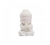 Estatua de Buda Estatua de Buda de cerámica Pequeños Adornos Zen Chino Muebles y Decoraciones para el hogar Hechos a Mano Creativos Estatuilla Escultura Sentada Decoración