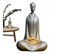 Estatua de Buda, estatua de Buda en reposo, Buda zazenn japonés | Estatua de meditación zen, esculturas de Buda, ídolo de meditación de tranquilidad para yoga, hogar, sala de estar, decoración de