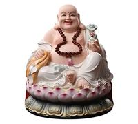 Estatua de Buda, Estatua de Buda Ruyi Maitreya, Buda de la Risa de Gran Barriga, Adorno de Buda de la Suerte, Dios de la Riqueza, protección del hogar, consagración, decoración Zen, decoración budist