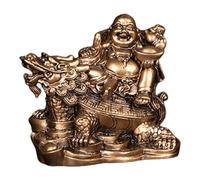 Estatua de Buda Feliz, Buda Feliz - Buda Maitreya por Dinero,Figura de Buda Maitreya, Buda de Riqueza, Tortuga, Buda Chino Maitreya, Bendición de Riqueza,