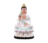 Estatua De Buda Guanyin De Ropa Blanca Vintage, Decoración Para El Hogar Y La Sala De Estar, Estatua De Buda De Resina De 15 Pulgadas, Adornos Hechos A Mano, El Mejor Estilo, Regalos, Decoración De E