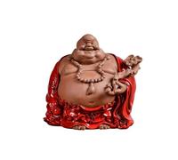 Estatua de Buda Maitreya Adornos de Buda en la Sala de Estar para consagrar estatuas de Buda Regalos artesanales de inauguración de la Casa y creación de Riqueza Estatuilla Escultura Sentada