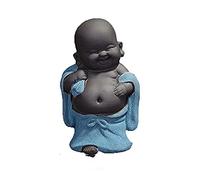 Estatua de Buda Monje Figuras budistas Adornos creativos para el hogar Moderno Accesorios de decoración de la Sala de Estar Escultura de cerámica Artesanía Budismo, H