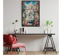 Estatua de Buda Puzzle 1000 Piezas Obra De Arte 3D Mascotas Animales Rompecabezas para Hombres Y Mujeres Desafío Intelectual Estera Portátil DIY Moderno 1000 PCS