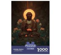 Estatua de Buda Puzzle 1000 Piezas Rompecabezas DIY, Pasatiempo Creativo, Regalo, Diversión Sagrado Rompecabezas Familiar Clásicos para Adultos Y Niños A Partir38x26cm/1000pcs