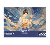 Estatua de Buda Puzzle De 1000 Piezas para Adultos Rompecabezas DIY, Pasatiempo Creativo, Regalo, Diversión Sagrado Juguete De Desafío Educativo38x26cm/1000pcs