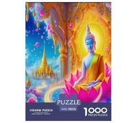 Estatua de Buda Rompecabezas Imposible,desafío for Adults Cultura Zen Juego Educativo 1000 Piezas Obra De Arte De Juego De para Adultos Y Niños A Partir De 12 Años 38x26cm/1000pcs