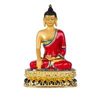 Estatua de Buda Sakyamuni de 5 Pulgadas, Estatua tibetana de Budismo tántrico Pintada en Oro, Escultura, Adorno de adoración, Feng Shui, decoración del hogar de la Suerte
