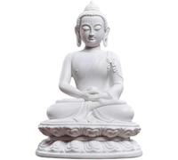 Estatua de Buda Sakyamuni de cerámica Blanca de diseño Exquisito para decoración Zen, Escultura de Primera Calidad para meditación, Figura de Buda, Obra de Arte.