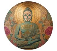Estatua de Budas, Skulls, Mandalas Rompecabezas Puzzle,1000pcs (67.5x67.5cm) Adulto Juego EduGatoivo Decoración del Hogar