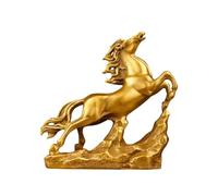 Estatua de Caballo de latón Elegante China Feng Shui para decoración del hogar, Caballo del Tesoro del zodíaco, Caballo de Cobre, Caballo de la Prosperidad, Sala de Estar