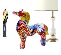 Estatua de Caballo,Figuras de Animales de Resina para Establo,Figurillas Coleccionables Coloridas de Decoración Equina - Para Dormitorio Oficina Hotel Restaurante Apartamento Escritorio Cumpleaños Fie