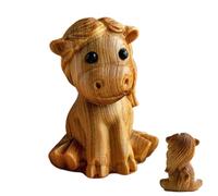 Estatua de Caballo Genérico - Decoración de Interior de Madera para Año Nuevo Chino | Figuras Miniaturas del Año del Caballo 2026 | de Primavera Regalos de Dormitorio Salón Oficina