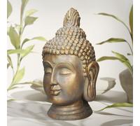Estatua de cabeza de Buda busto feng shui figura decorativa polirresina 74,5 cm