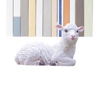 Estatua de cabra | Adorno de oveja | Estatua de oveja | para el hogar, sala de estar, alféizar de ventana, patio, césped, parque, camino