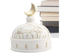 Estatua de Castillo, Figura de Mezquita en Miniatura, 19 x 13 x 7 cm, Escultura de Torre de Resina, decoración del hogar, de exhibición de estantes, para Sala de Estar y Estudio