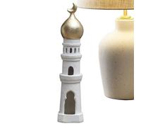 Estatua de Castillo, Figura de Mezquita en Miniatura, 19 x 13 x 7 cm, Escultura de Torre de Resina, decoración del hogar, de exhibición de estantes, para Sala de Estar y Estudio