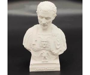 Estatua de César con busto de Alejandro, impresión 3D, figura de Napoleón, escultura de Genghis Khan para sala de estar, decoración de estantes del hogar, figura de colección (César)