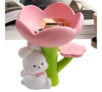 Estatua de conejo de Pascua | Joyero de almacenamiento para llaves, bandeja de estatua de conejo de flores, para el hogar, interior, dormitorio, escritorio, centros de mesa, entrada de granja, día de